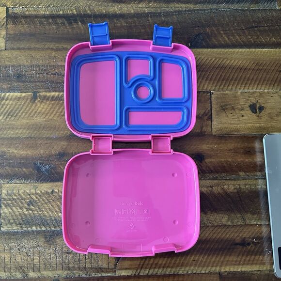 Bentgo Kids Lunchbox Pink/Purple Fuschia Pink Purple 5 Compartment Bento Box - Picture 3 of 5